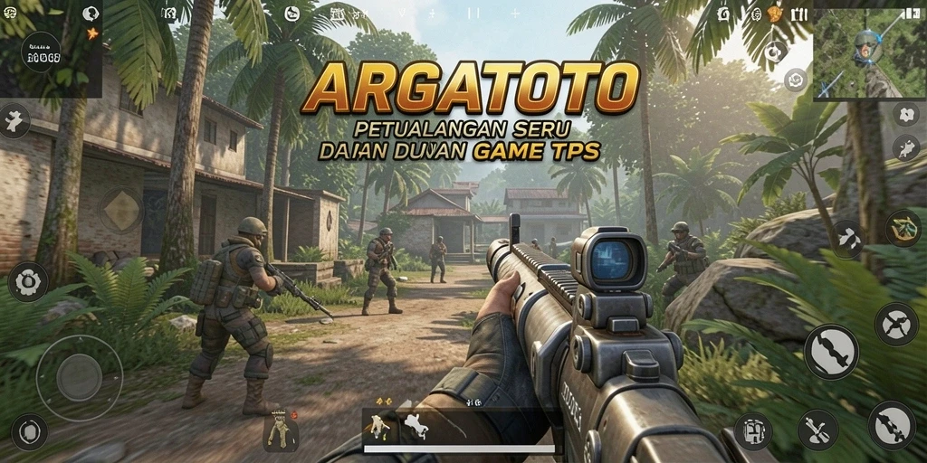 Tampilan gameplay seru dalam game TPS ARGATOTO.