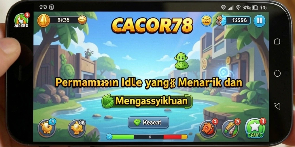 Screenshot utama <strong>CACOR78</strong> menunjukkan gameplay santai yang menarik.