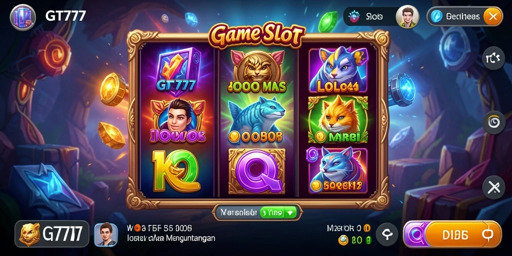 Tampilan gameplay Slot GT777 yang menarik dan mendebarkan.