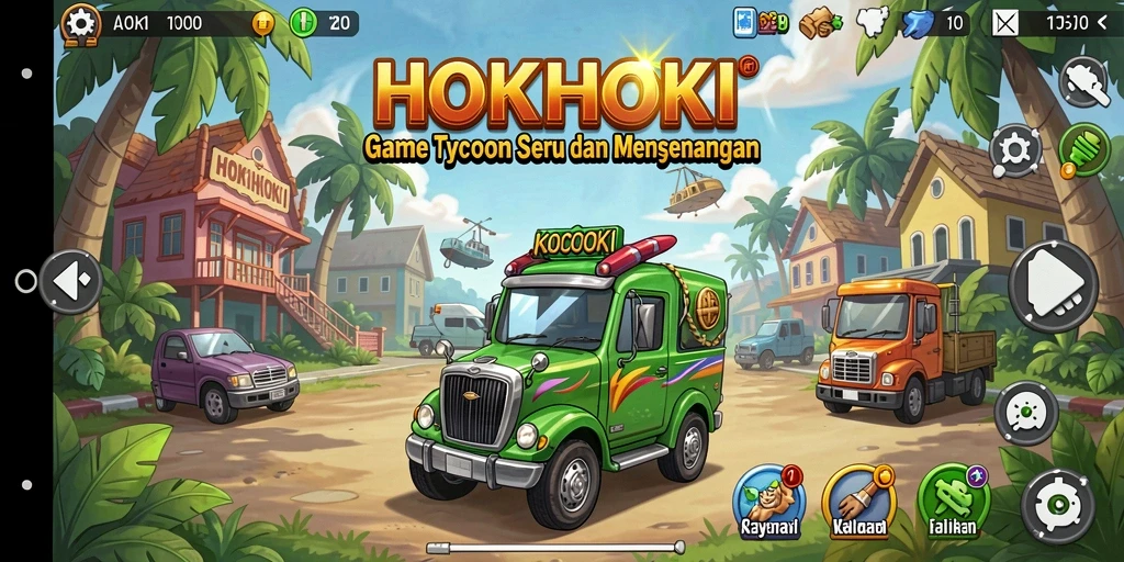 Tampilan gameplay HOKIHOKI yang dinamis dan menarik.