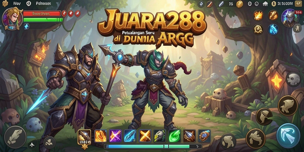 Tampilan seru gameplay JUARA288 dengan pertempuran ARPG yang mendebarkan.