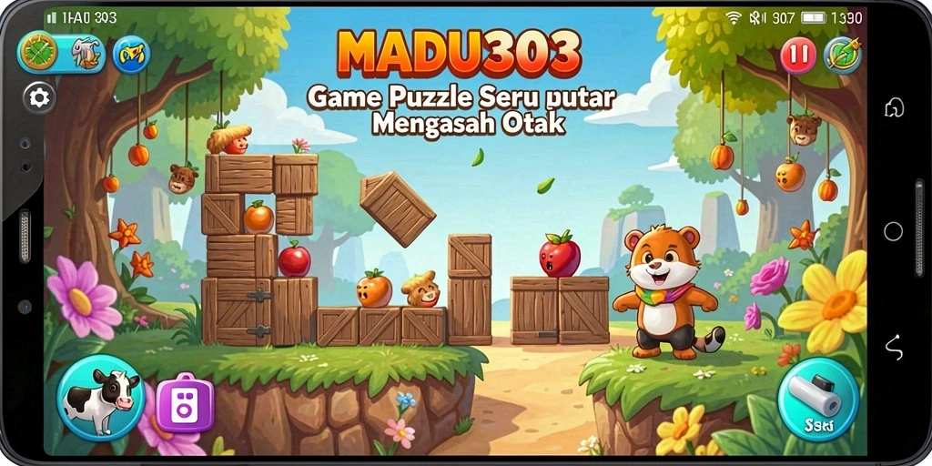 Tampilan gameplay seru MADU303 yang penuh tantangan.