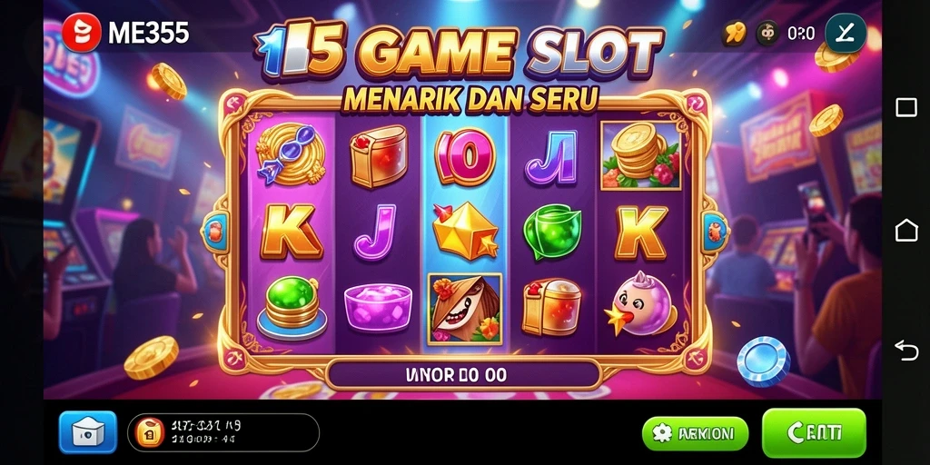 Tampilan menarik dari gameplay Slot ME355 yang seru.