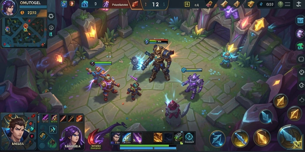 Tampilan luar biasa dari gameplay MOBA dalam OMUTOGEL.