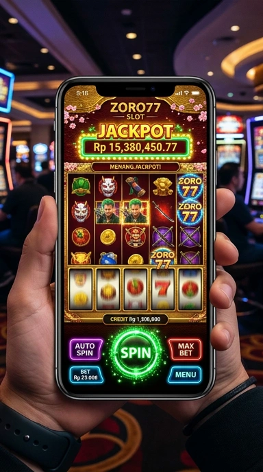 Screenshot tampilan antarmuka zoro77 yang menarik dan mudah digunakan.